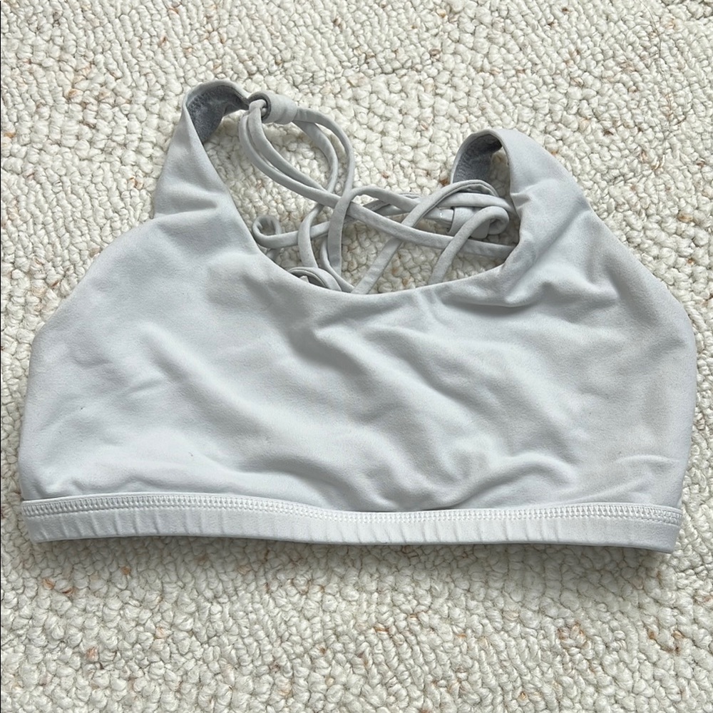 White Born Primitive Strappy Sports Bra